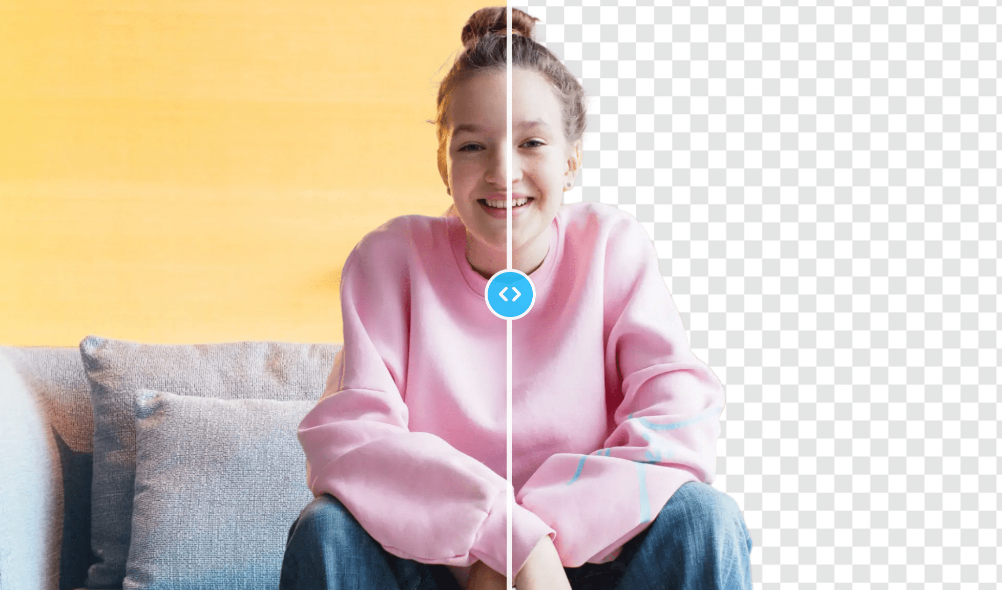 AI video background remover