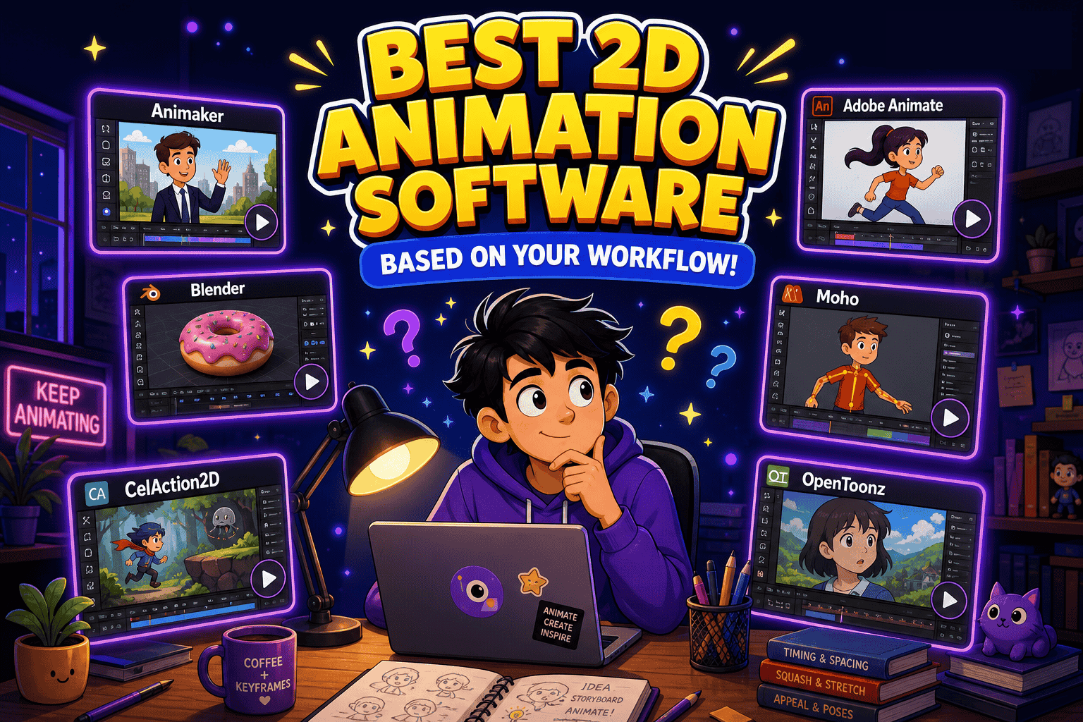 Best 2D Animation Software Based on Your Workflow in 2026!